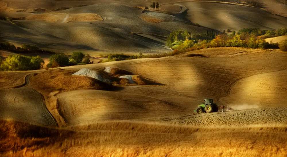 Preparation for sowing - Volterra (PI) - Toscana - Italy von Antonio Grambone