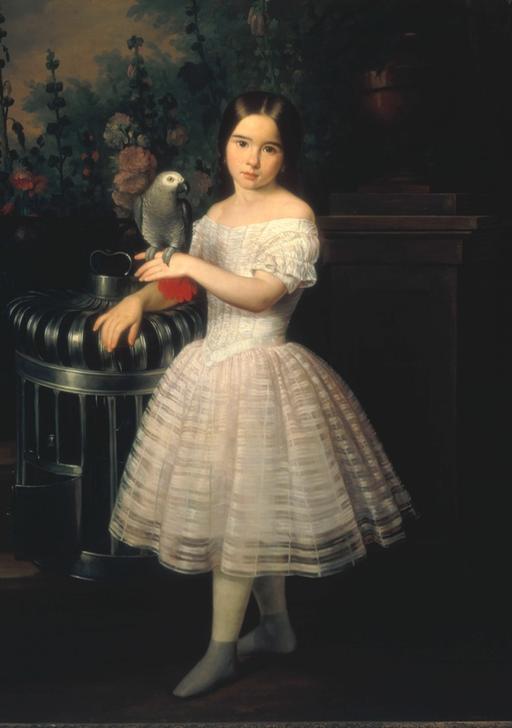 Bildnis der Rafaela Flores Calderón als Kind von Antonio Maria Esquivel