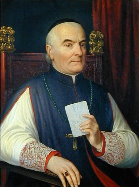 Portrait of Monsignor Ferdinando Baldanzi, Archbishop of Siena von Antonio Marini
