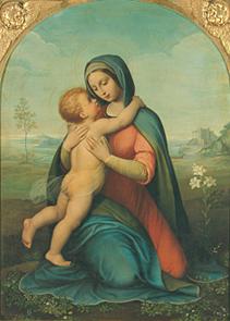 Madonna del Bacio (mit Lilien) 1860