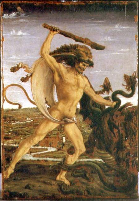 Hercules and the Hydra von Antonio Pollaiolo