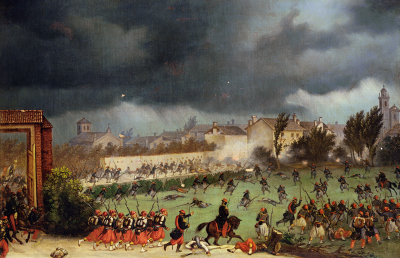 Scene from the Battle of Solferino von Antonio Spandri