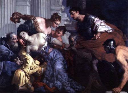 The Death of Lucretia von Antonio Zanchi