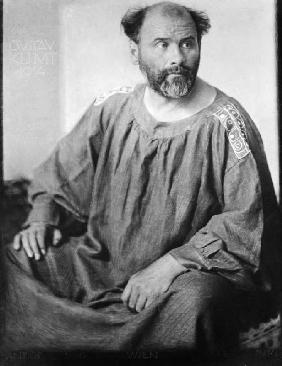 Der österrereichische Maler Gustav Klimt 1914