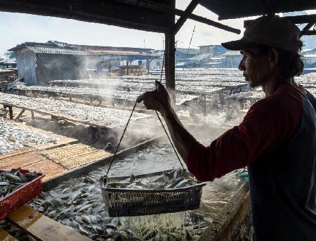 Salziger Fischarbeiter