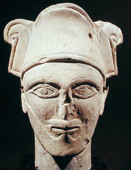 Head of a Semite chief with Egyptian influence, from Amman von Arabic School