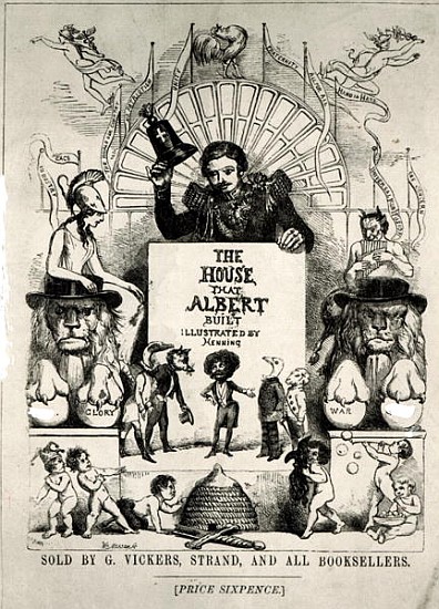 Titlepage from ''The House that Albert Built'',1880 (b/w photo von Archibald Henning