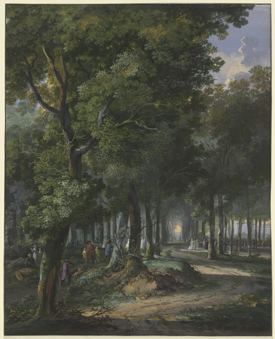 Spaziergänger im Haager Wald von Arie Lamme