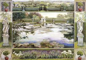 The Lake, Garsington (tempera on board) 