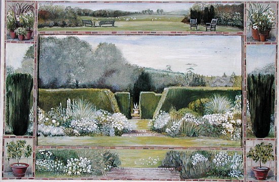 White Garden, 1997 (tempera)  von Ariel  Luke