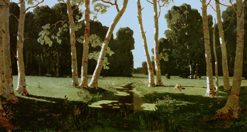 Birch Grove von Arkip Ivanovic Kuindzi