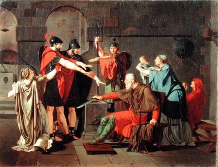 The Oath of the Horatii von Armand Charles Caraffe