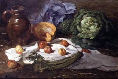 Still Life with Cabbages von Armand-Desire Gautier