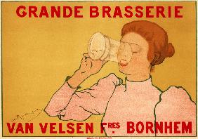 Grande Brasserie Van Velsen (Werbeplakat) 1896