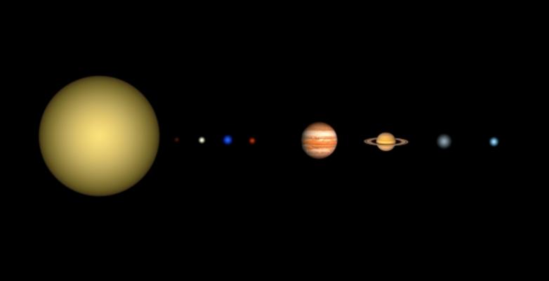 Die Sonne und die acht echten Planeten von Armin Opherden