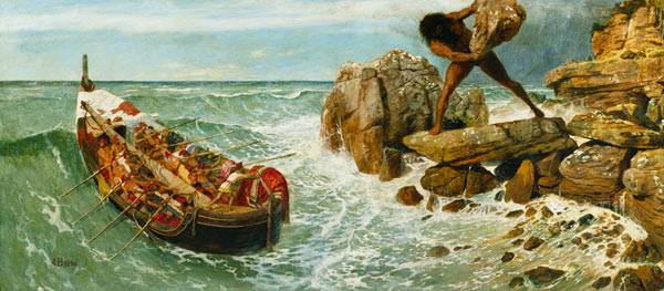 Odysseus und Polyphem. von Arnold Böcklin
