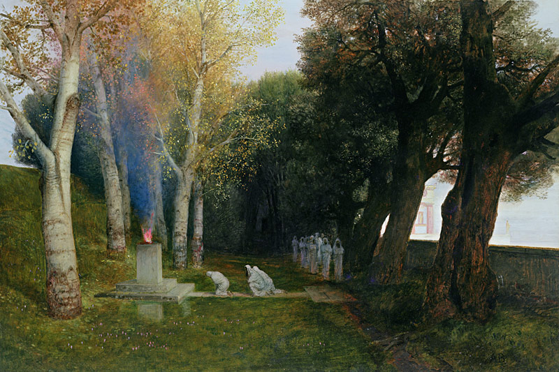 Sacred Grove von Arnold Böcklin