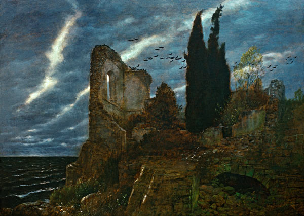 Die Ruine am Meer von Arnold Böcklin