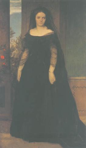 Bildnis der Schauspielerin Fanny Janauschek 1861
