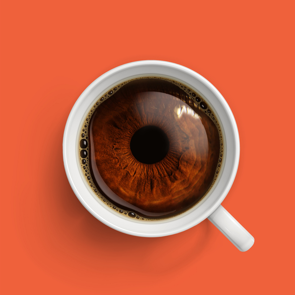 Kaffee-Augen-Druck von Artem Pozdniakov