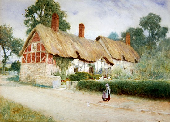 Ann Hathaway''s Cottage von Arthur Claude Strachan