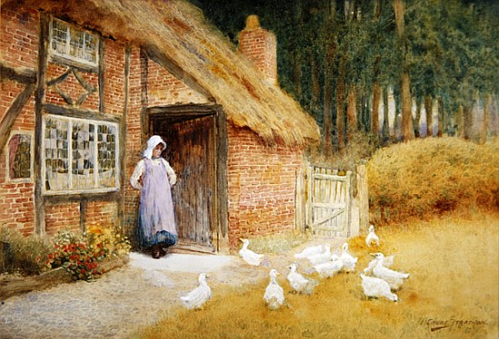 The Goose Girl von Arthur Claude Strachan