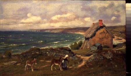 A West Country Coastal Scene von Arthur Foord Hughes