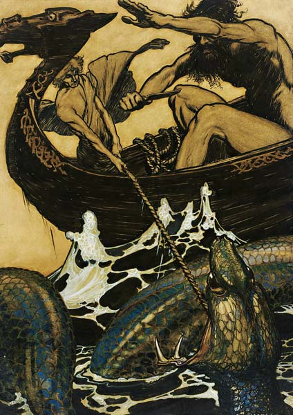 Illustration für "Die Edda" von Arthur Rackham