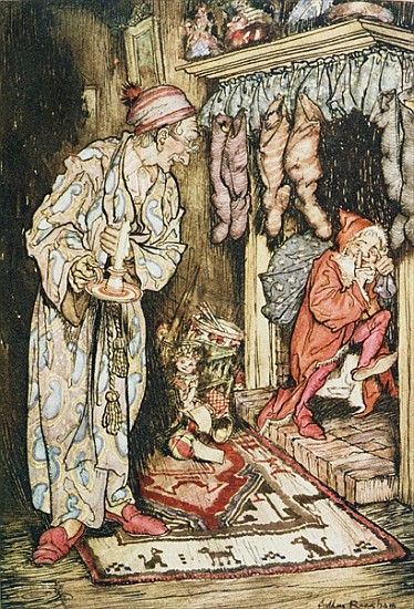 Christmas illustrations, from ''The Night Before Christmas'' by Clement C. Moore von Arthur Rackham