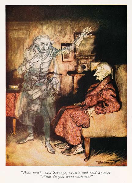 Scrooge and The Ghost of Marley, from Dickens'' ''A Christmas Carol'' von Arthur Rackham