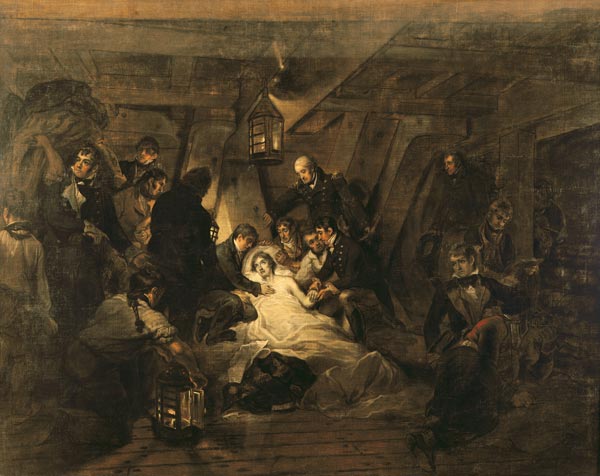 The Death of Nelson, 21st October 1805 von Arthur William Devis