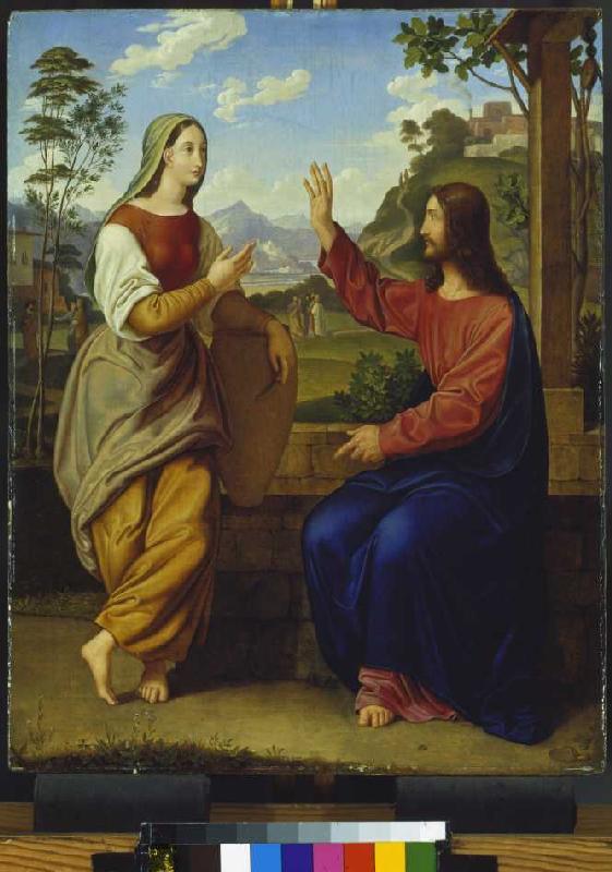 Christus und die Samariterin am Brunnen von Ary Scheffer