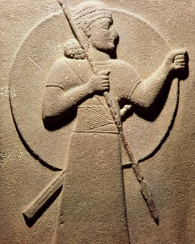 Relief depicting a Hittite warrior, from Carchemish
 von Assyrian School