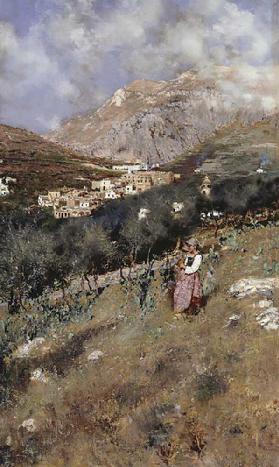 Ansicht von Capri, 1890 0