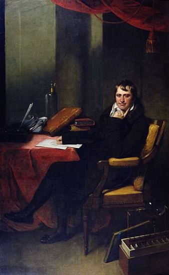 Portrait of Humphry Davy (1778-1829) von (attr. to) Archer James Oliver