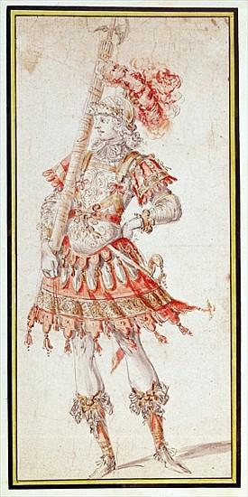 Costume design for Carousel, c.1662