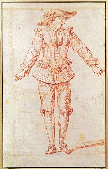 A Dancer from the Paris Opera von (attr. to) Jean Antoine Watteau