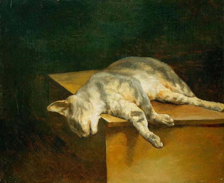 Tote Katze von (attr. to) Theodore Gericault