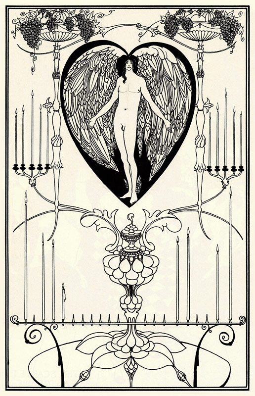 Illustration zum "The Mirror of Love" von Marc-André Raffalovich von Aubrey Vincent Beardsley