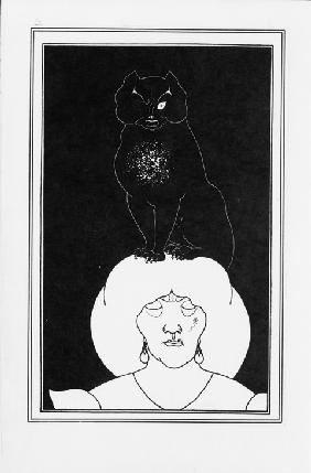 Illustration zur Kurzgeschichte "Der schwarze Kater" von Edgar Allan Poe