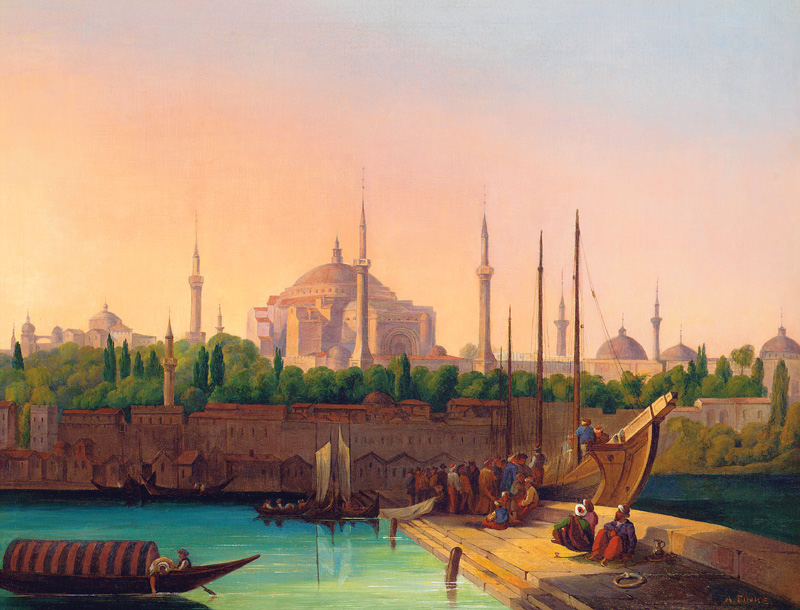 Hagia Sophia, Istanbul. von August Finke