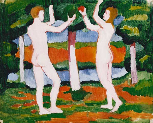 Adam und Eva von August Macke