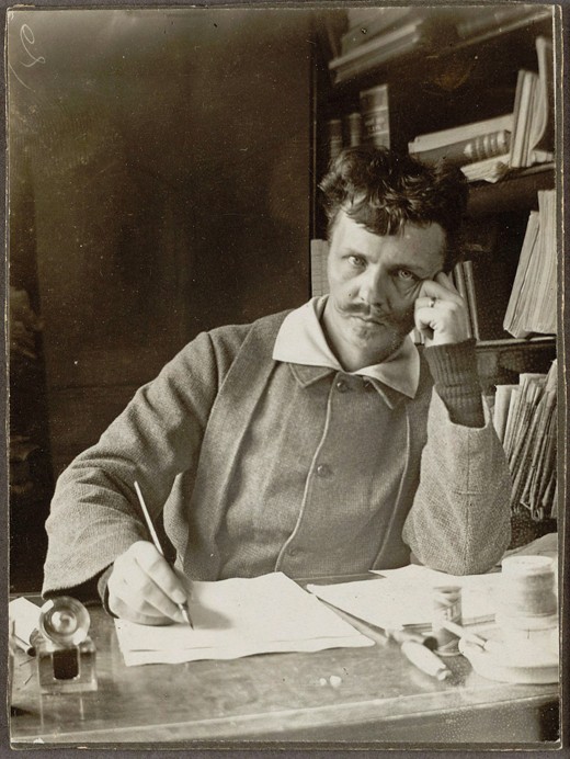 Selbstporträt von August Strindberg