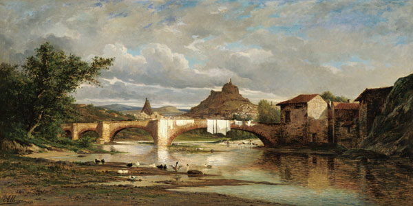 View of Puy-en-Velay from Espaly von Auguste Allonge
