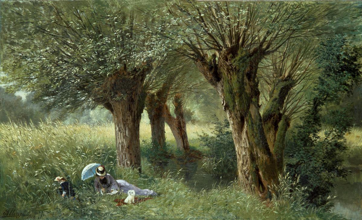 Dans la prairie" (Auf der Wiese) von Auguste Allonge