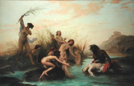 A River God Rescuing a Naiad von Auguste Barthelemy Glaize