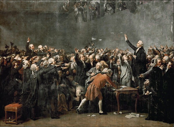 Der Ballhausschwur am 20. Juni 1789 von Auguste Couder