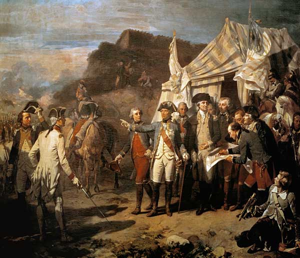 Siege of Yorktown, 17th October 1781 von Auguste Couder