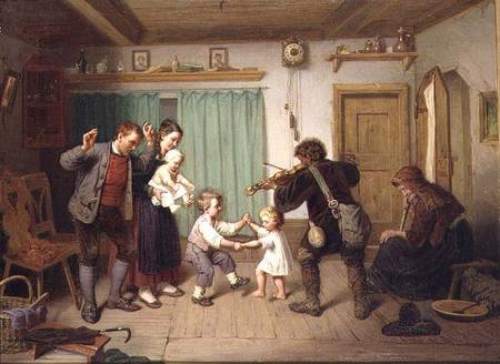 Dancing to the fiddle von Auguste Dircks