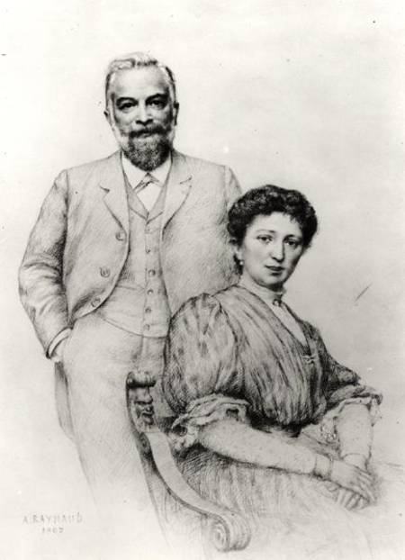 Adolphe Giraudon (1849-1929) and his wife, Claire von Auguste Raynaud